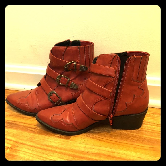 red western booties